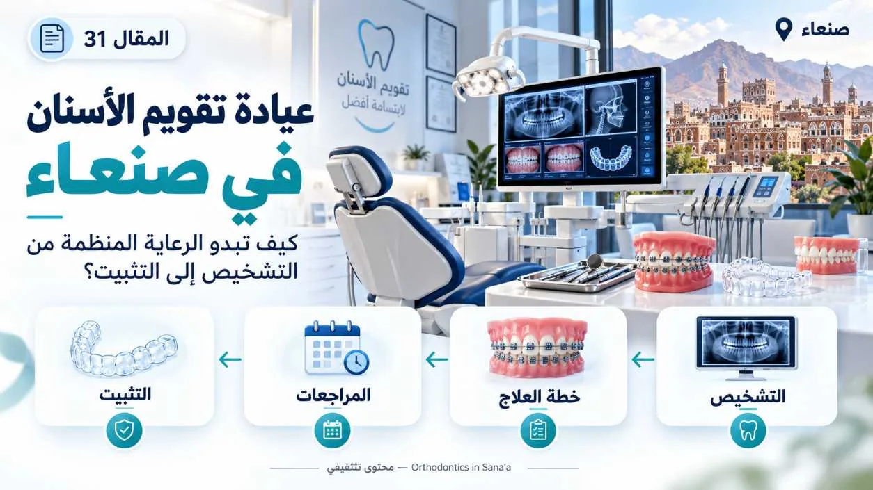 عيادة تقويم الأسنان في صنعاء: دليل عملي قبل اتخاذ قرار العلاج