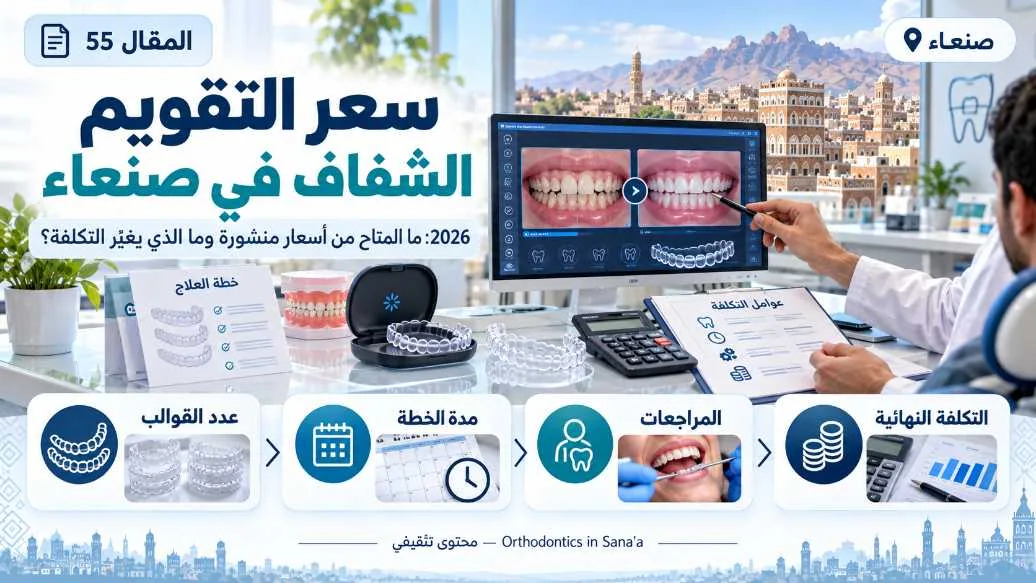 سعر التقويم الشفاف في صنعاء 2026: ما المتاح وما الذي يغيّر التكلفة؟