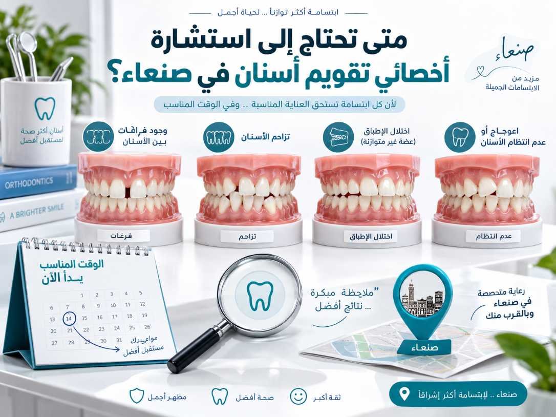 متى تحتاج إلى استشارة أخصائي تقويم أسنان؟ علامات تستحق التقييم