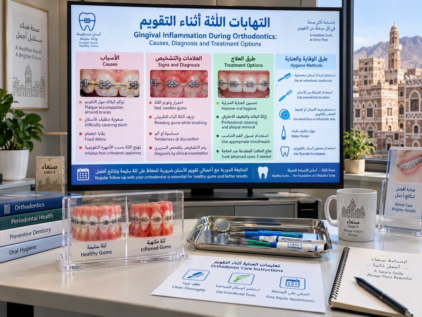 التهابات اللثة أثناء التقويم: الأسباب والتشخيص وخيارات العلاج