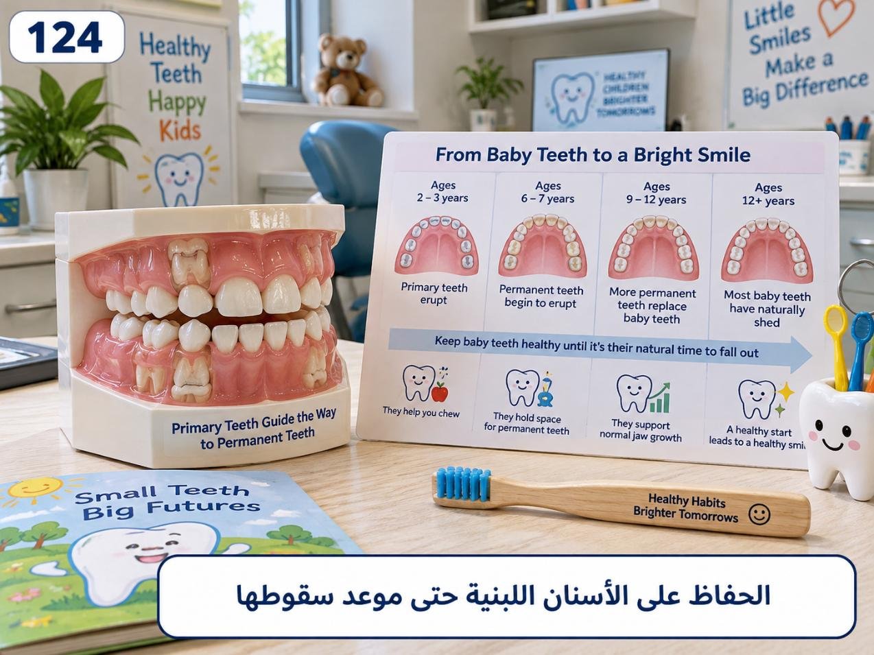 الحفاظ على الأسنان اللبنية حتى موعد سقوطها: لماذا هو مهم؟