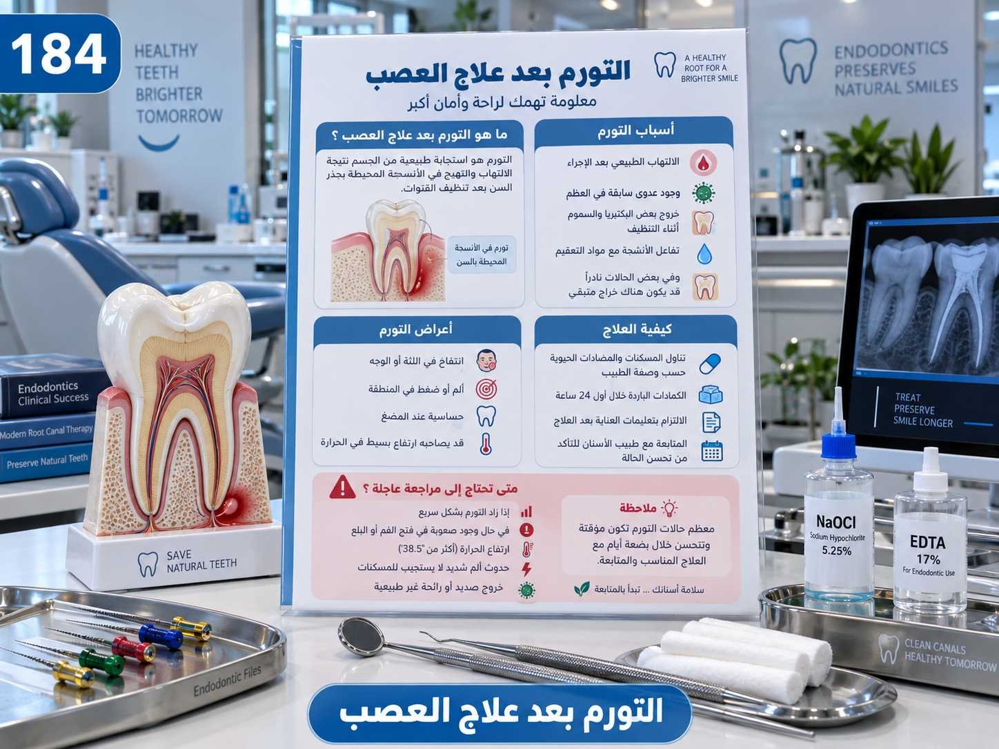 التورم بعد علاج العصب: الأسباب والتشخيص وخيارات العلاج