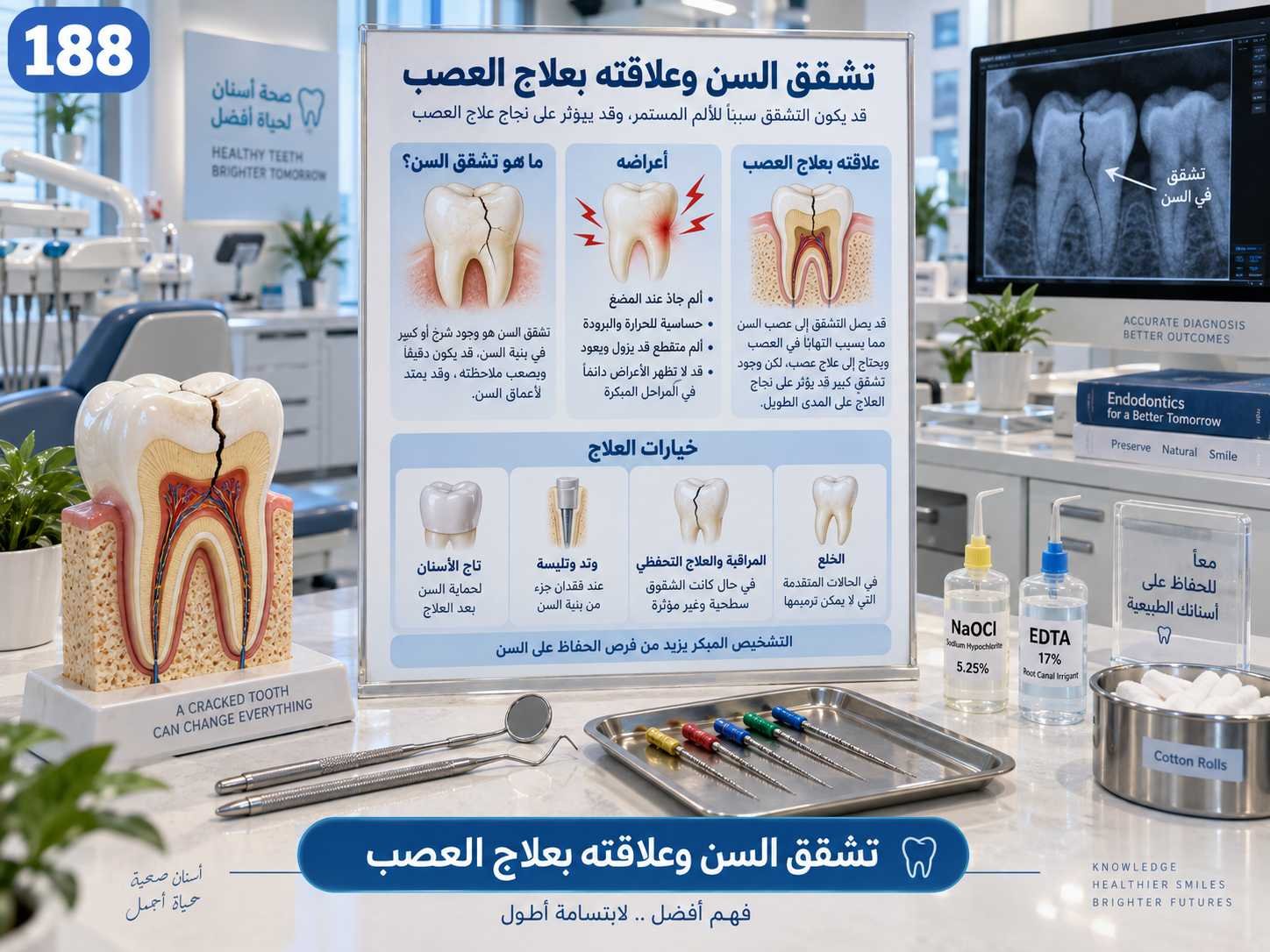 تشقق السن وعلاقته بعلاج العصب: الأسباب والتشخيص وخيارات العلاج